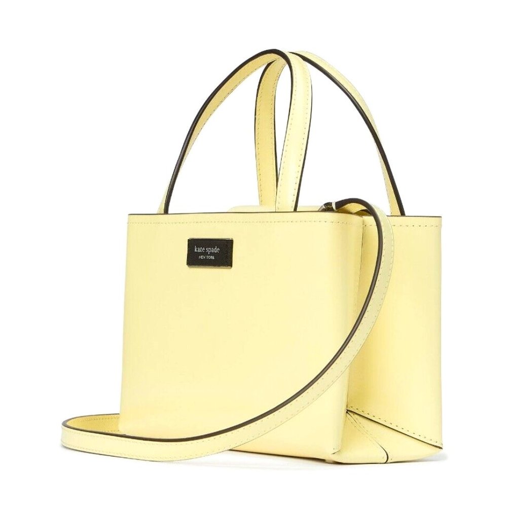 COPY - New Kate Spade Sam Icon Spazzolato Leather Mini Tote Suns Out - Picture 1 of 4